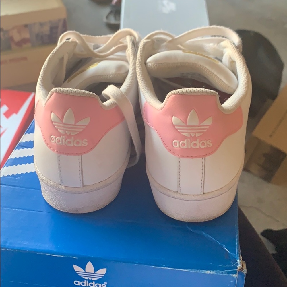 Pink adidas superstar( has a black spot ) - Picture 2 of 3